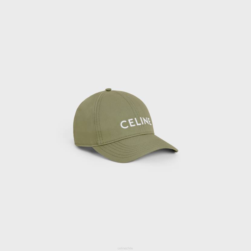 accesorios CELINE gorra de béisbol en algodón verde grisáceo mujer NL481163