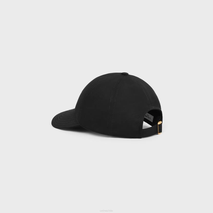 accesorios CELINE gorra de béisbol triomphe de algodón negro mujer NL481157