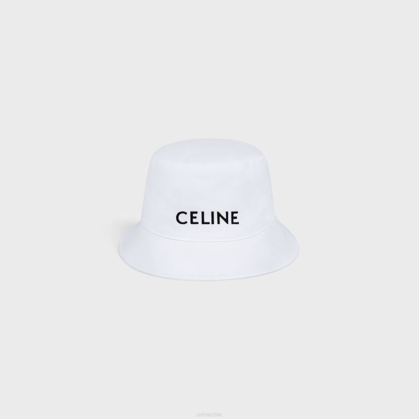 accesorios CELINE sombrero de pescador de algodón blanco hombres NL482251