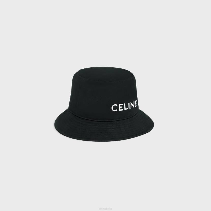 accesorios CELINE sombrero de pescador de algodón ultra negro hombres NL482249