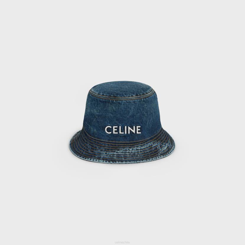 accesorios CELINE sombrero de pescador en denim con lavado Union lavado de senderos hombres NL482250