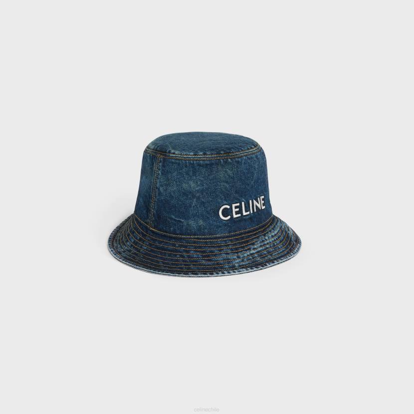 accesorios CELINE sombrero de pescador en denim con lavado Union lavado de senderos hombres NL482250