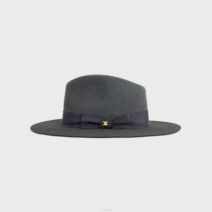 accesorios CELINE sombrero fedora en fieltro gris mujer NL481194