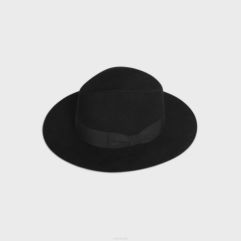 accesorios CELINE sombrero fedora en fieltro negro hombres NL482253