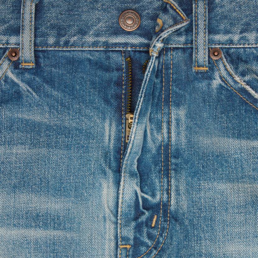 vestir CELINE shorts de skate en denim lavado cielo electrico mujer NL48590