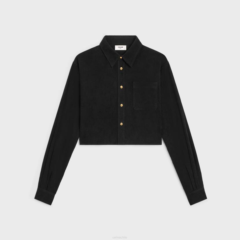 vestir CELINE camisa corta de pana lavado crudo mujer NL48638