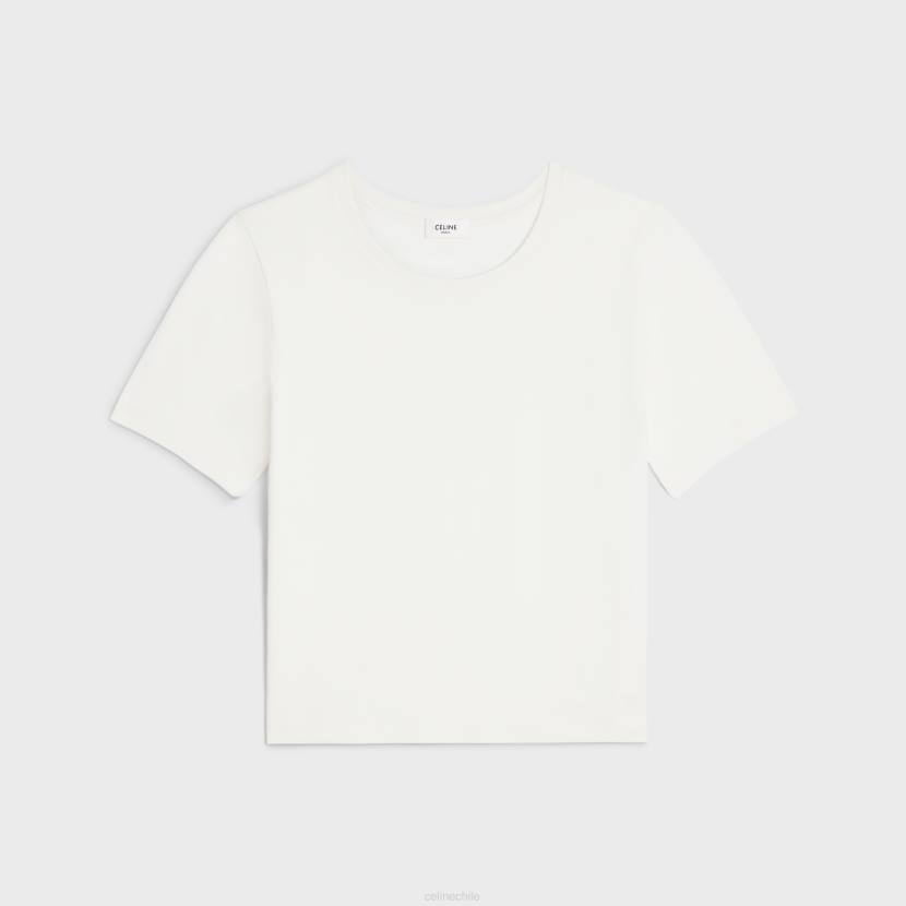 vestir CELINE camiseta boxy triomphe en punto de algodón crudo mujer NL48780