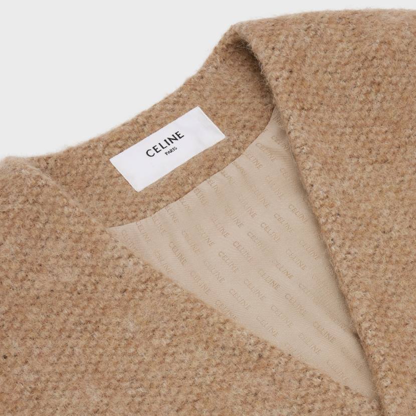 vestir CELINE cárdigan oversize de lana de alpaca cariño mujer NL48694