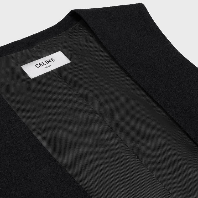 vestir CELINE chaleco de franela de cachemir negro mujer NL48727