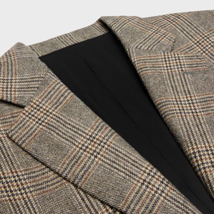 vestir CELINE chaqueta garcon de lana y cachemira topo/toffee/negro mujer NL48573