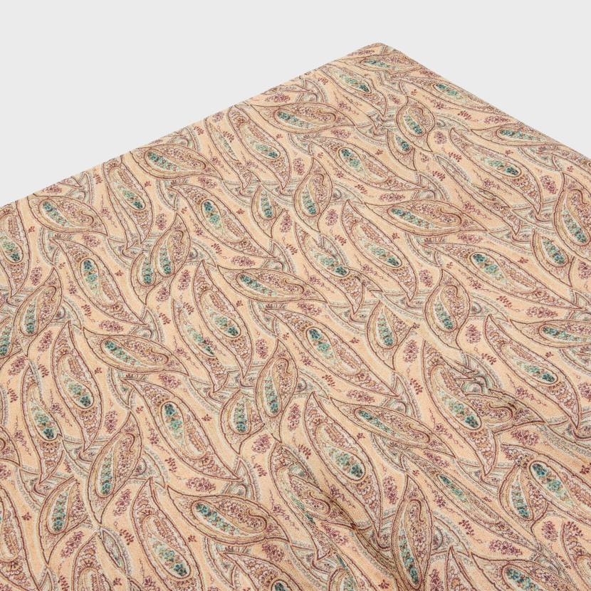 vestir CELINE falda plisada de georgette de viscosa craie/albaricoque/azul mujer NL48810