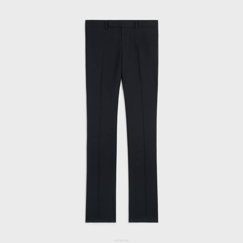 vestir CELINE pantalones de esmoquin dylan de mohair y seda negro mujer NL48876