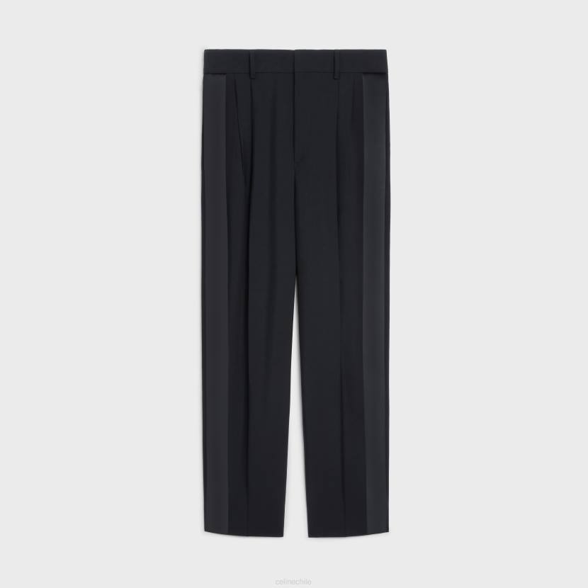 vestir CELINE pantalones de esmoquin jude de lana y mohair negro mujer NL48649
