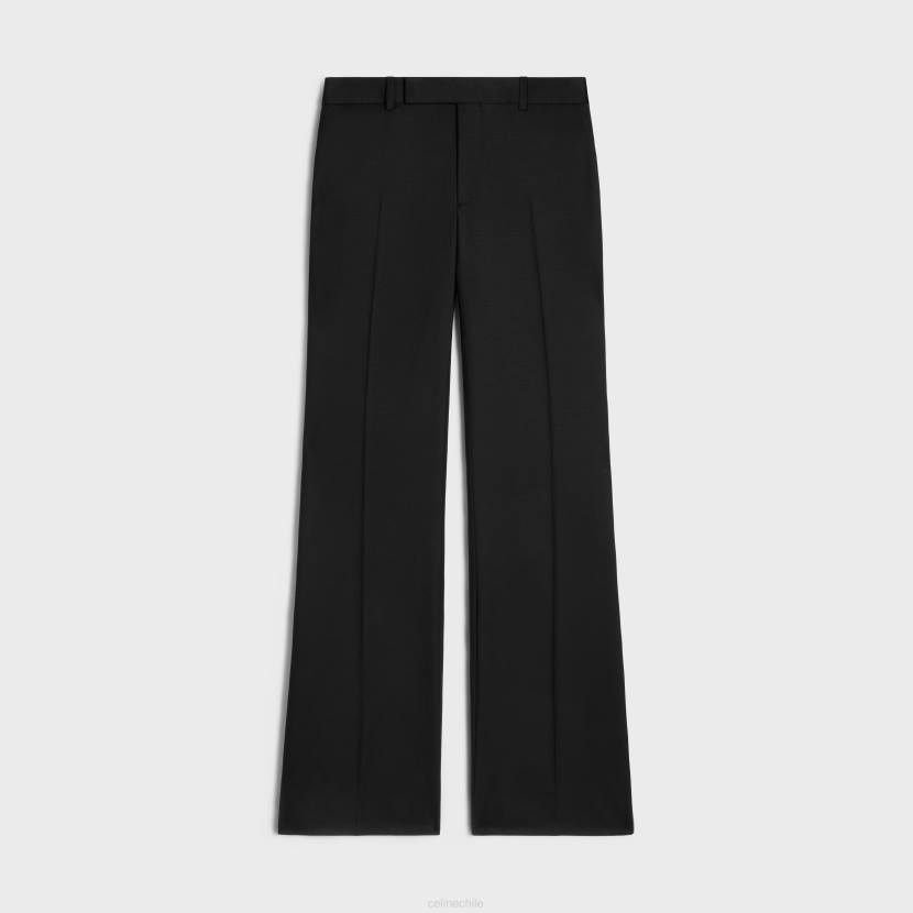 vestir CELINE pantalones de esmoquin tommy de gabardina de lana ultra negro mujer NL48588