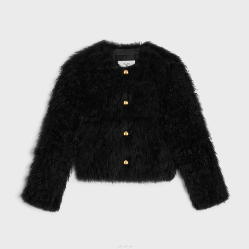 vestir CELINE cárdigan bordado de cachemir de cabra negro mujer NL48620