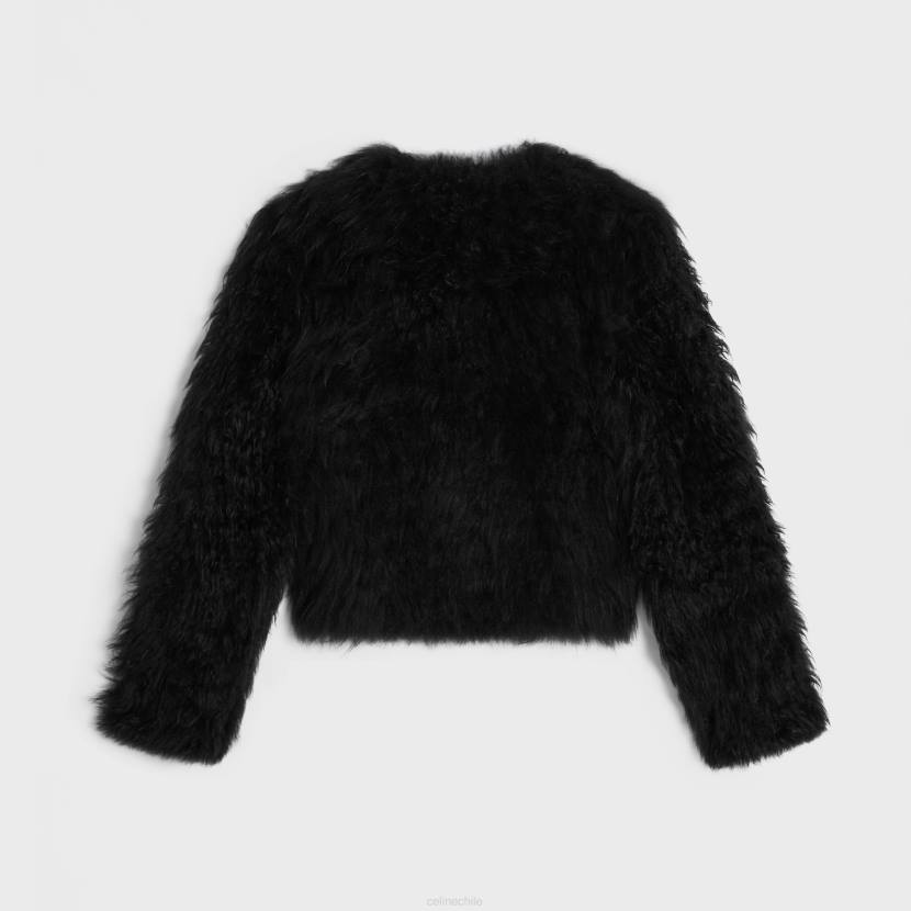 vestir CELINE cárdigan bordado de cachemir de cabra negro mujer NL48620