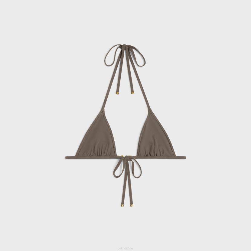 vestir CELINE top triangular en punto mate aceituna mujer NL48900