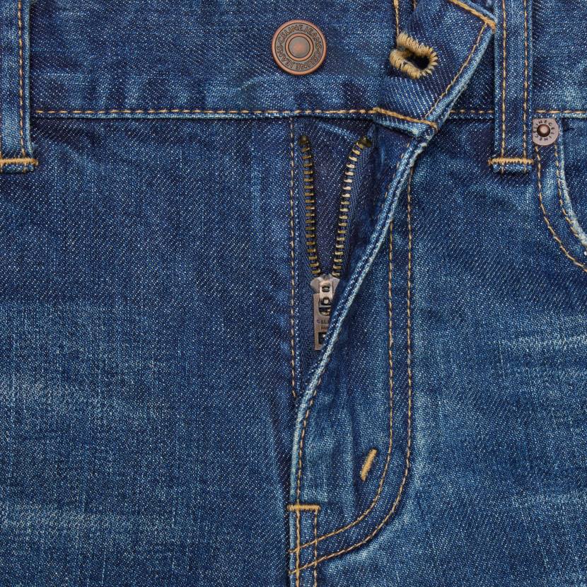 vestir CELINE jeans ajustados en denim lavado de unión oscuro mujer NL48869