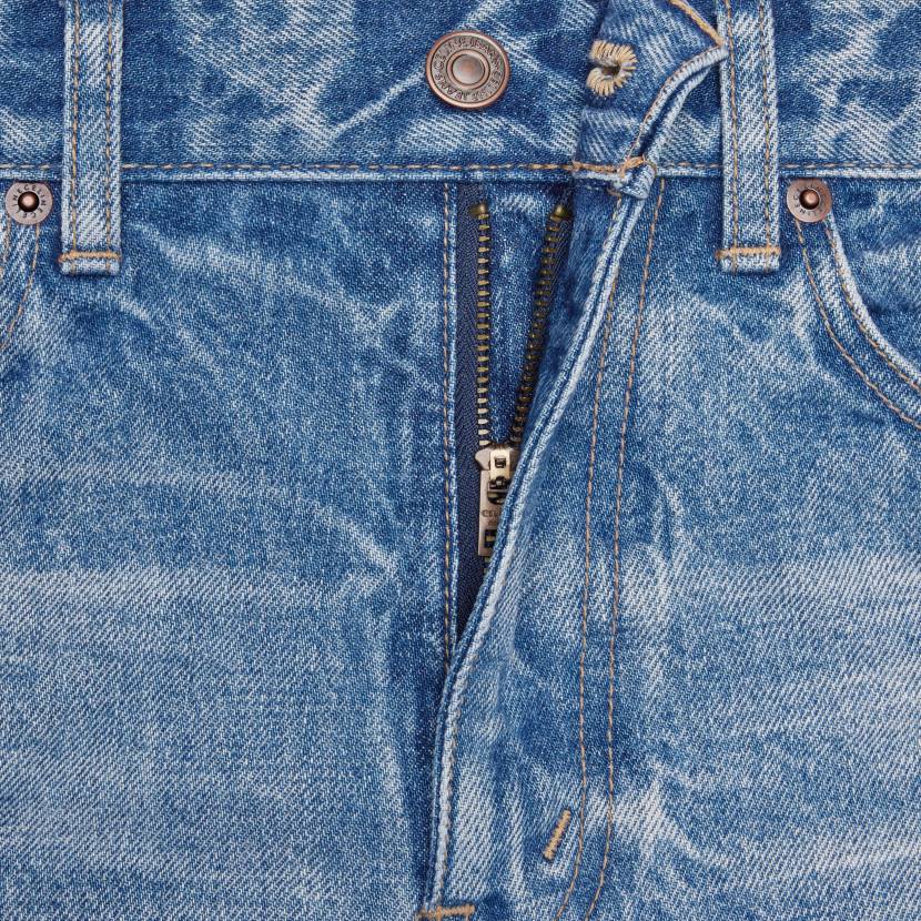 vestir CELINE jeans estilo gatito en denim lavado de pismo mujer NL48857