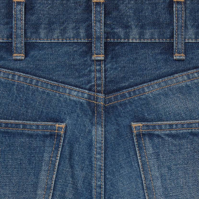 vestir CELINE jeans estilo gatito en denim lavado de unión oscuro mujer NL48647