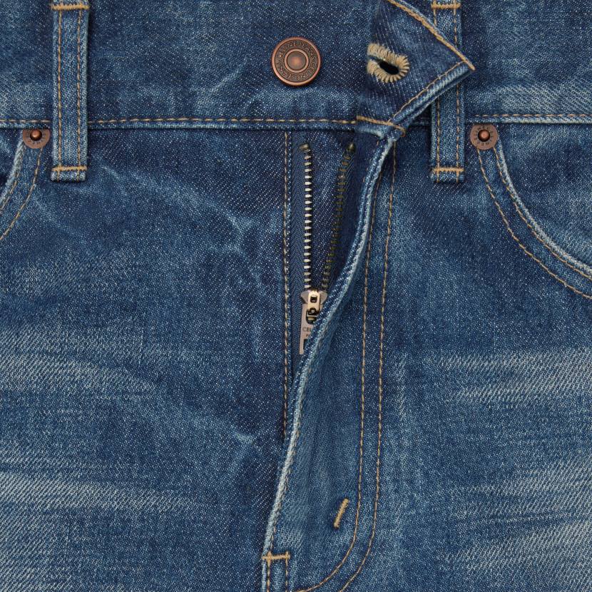 vestir CELINE jeans estilo gatito en denim lavado de unión oscuro mujer NL48647