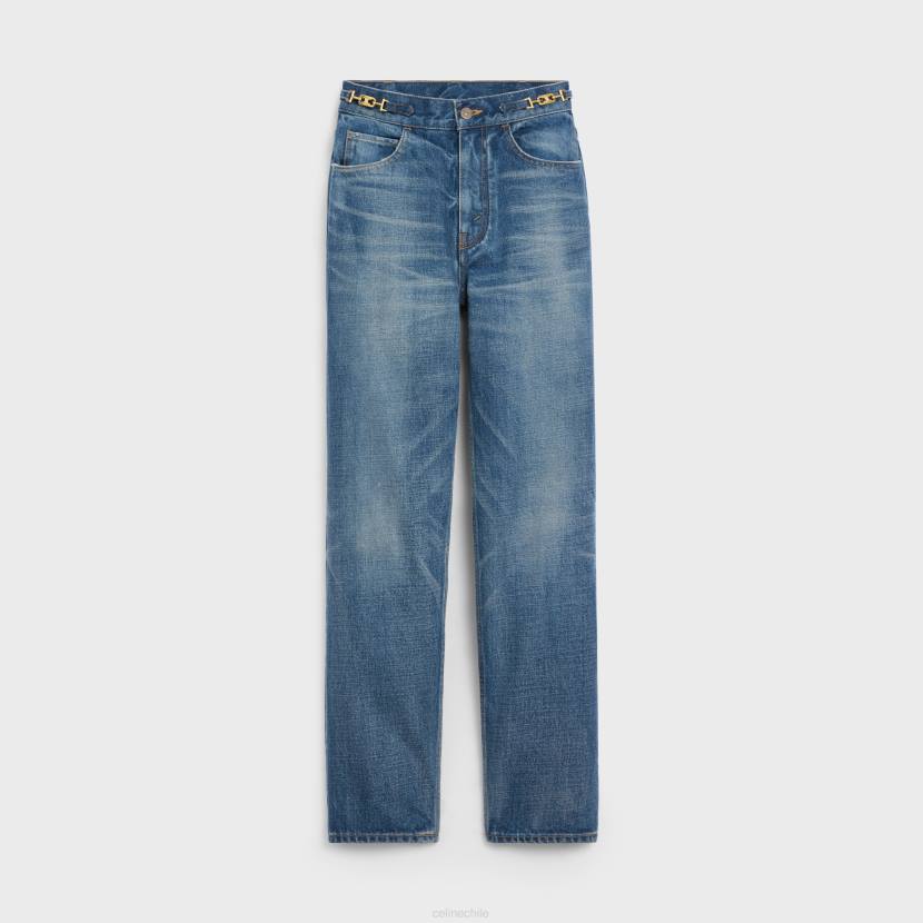 vestir CELINE jeans margaret en denim lavado sindical mujer NL48860