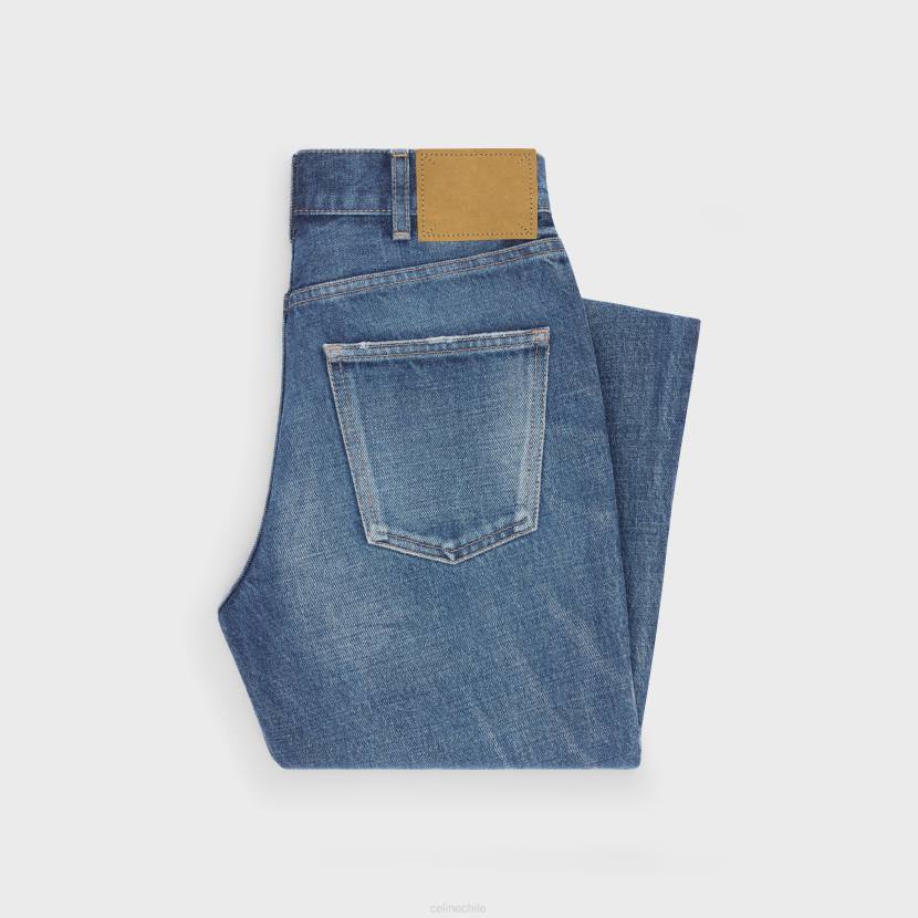 vestir CELINE jeans tess en denim lavado de unión oscuro mujer NL48866
