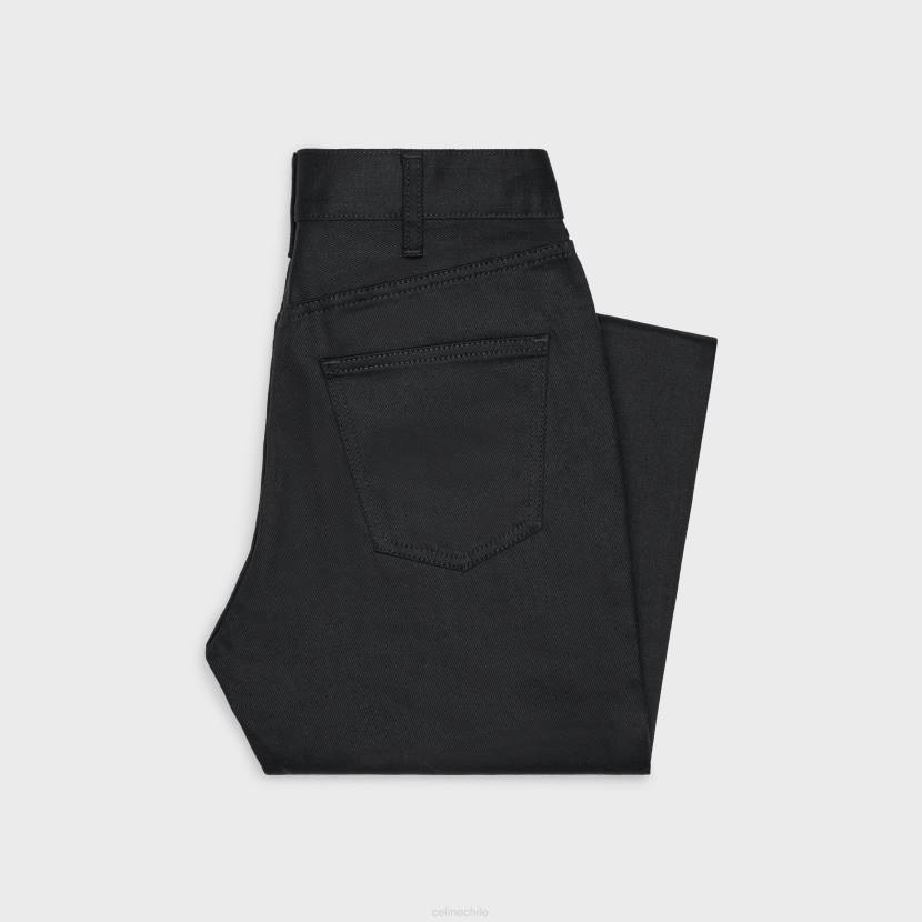 vestir CELINE jeans tess en denim lavado negro puro mujer NL48865