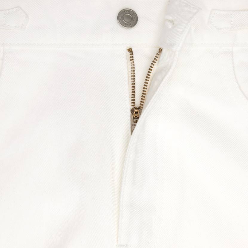 vestir CELINE vaqueros acampanados jane en denim lavado blanco óptico mujer NL48856