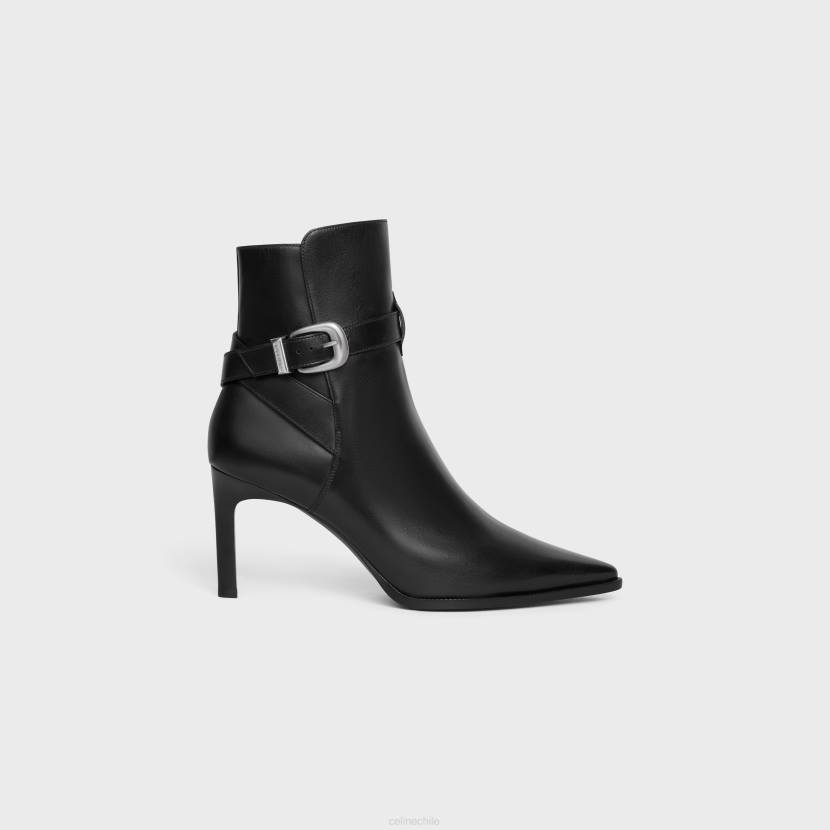 calzado CELINE Bota jodphur verneuil de piel de becerro negro mujer NL48959