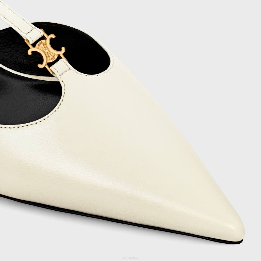 calzado CELINE Zapatos de tacón con barra en T Kitty de piel de cordero leche mujer NL48981