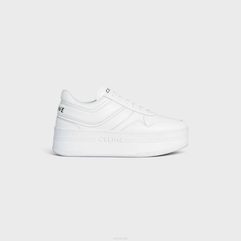calzado CELINE zapatillas deportivas con suela de cuña en piel de becerro Blanco óptico mujer NL481013